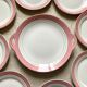 Dessert service plates and dish in Luneville porcelain
