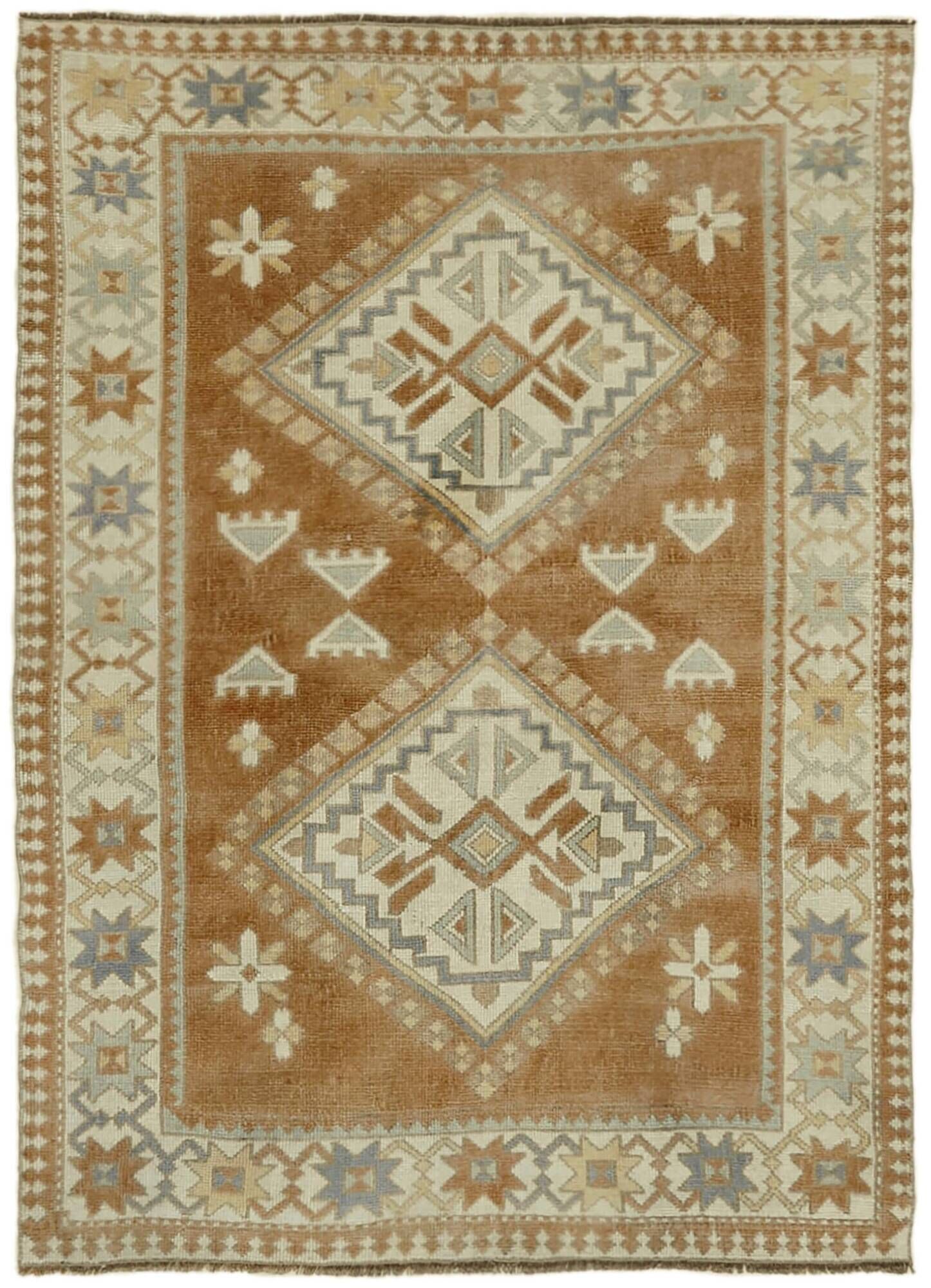 Turkish Vintage Anatolian Rug 128 cm x 172 cm