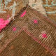 2x3 Brown and Pink Door Mat Rug, 88x56Cm FREE SHIPPING