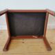 Pair of Dyrlund leather footrest 60s leather