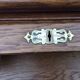 Old Angus London brand double-box sliding cylinder curtain desk.