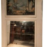 Large trumeau of woodwork mirror