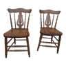 Pair of western style chairs in their patinas