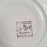 Assiettes à dessert Longwy et Lunéville