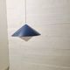 "Kuli" blue and white ceiling lamp 1960s - Svea Winkler Orno Finland | Vintage design lamps