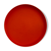 Round orange seventies tray