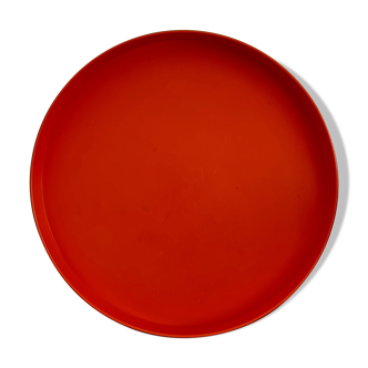 Round orange seventies tray