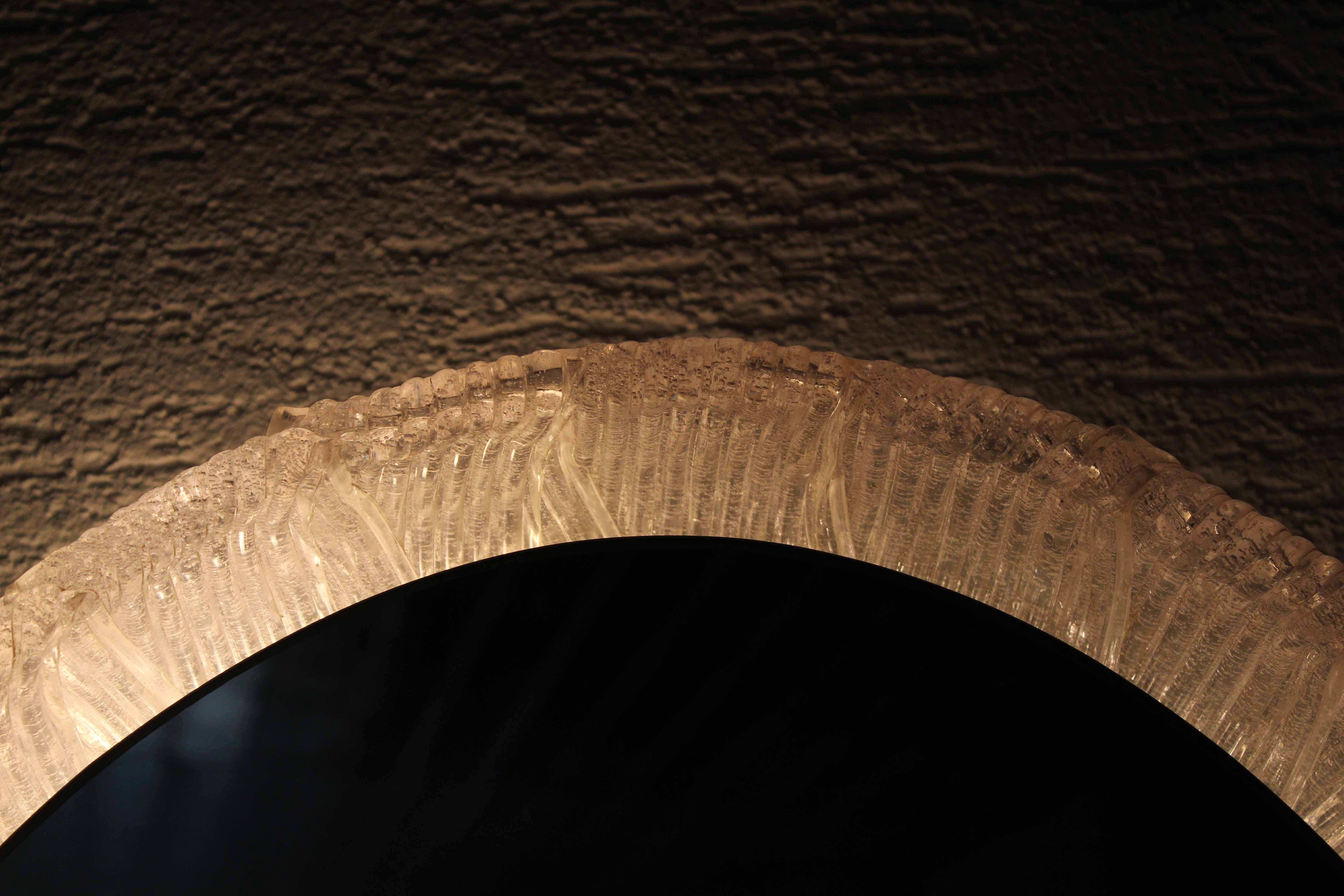 Vintage illuminated mirror, 87x57 cm