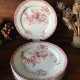 Eight plates Sarreguemines