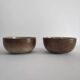 Pair of salad bowls in sandstone from the years 70