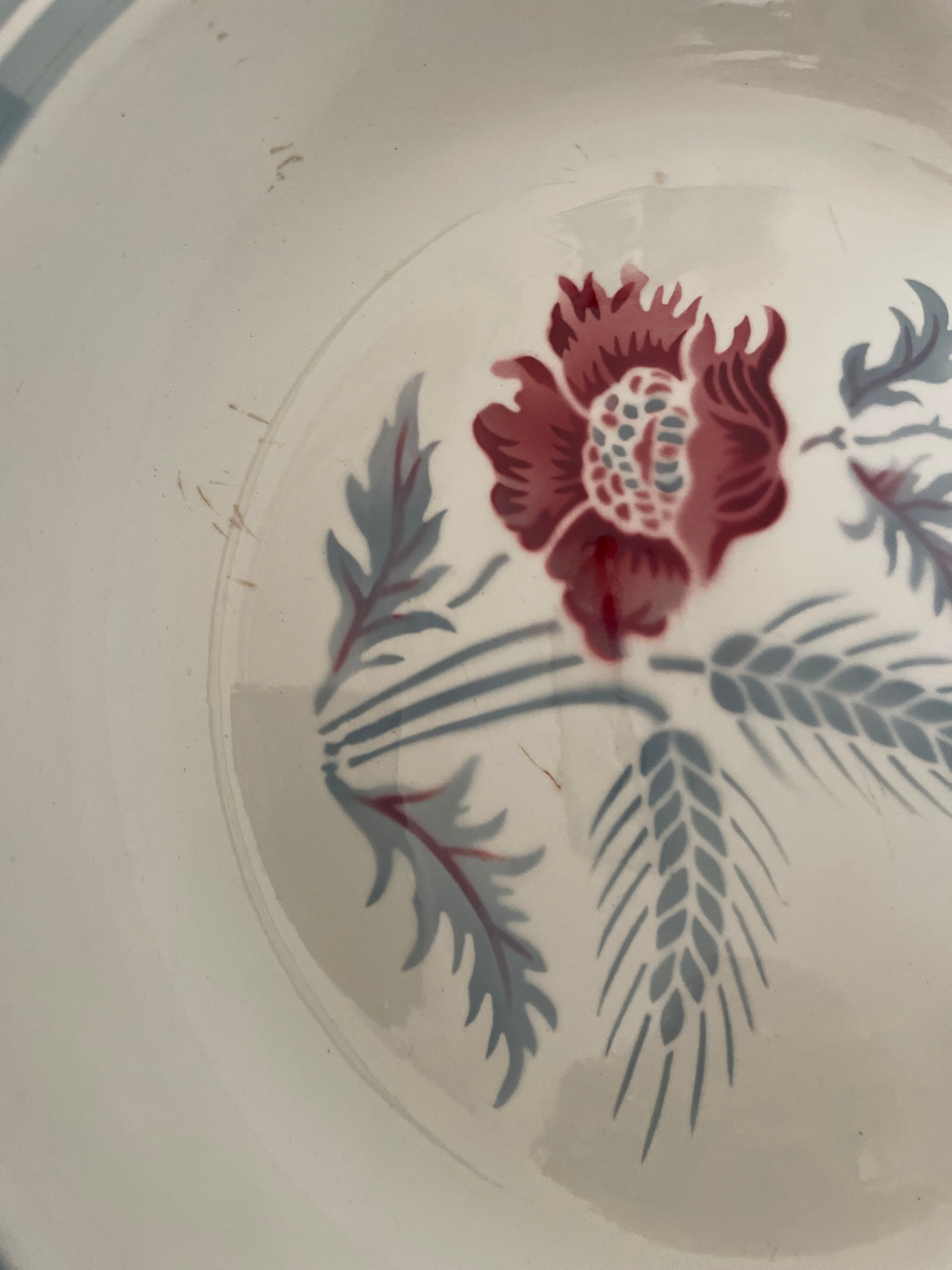 Hollow dish Sarreguemines model Carole