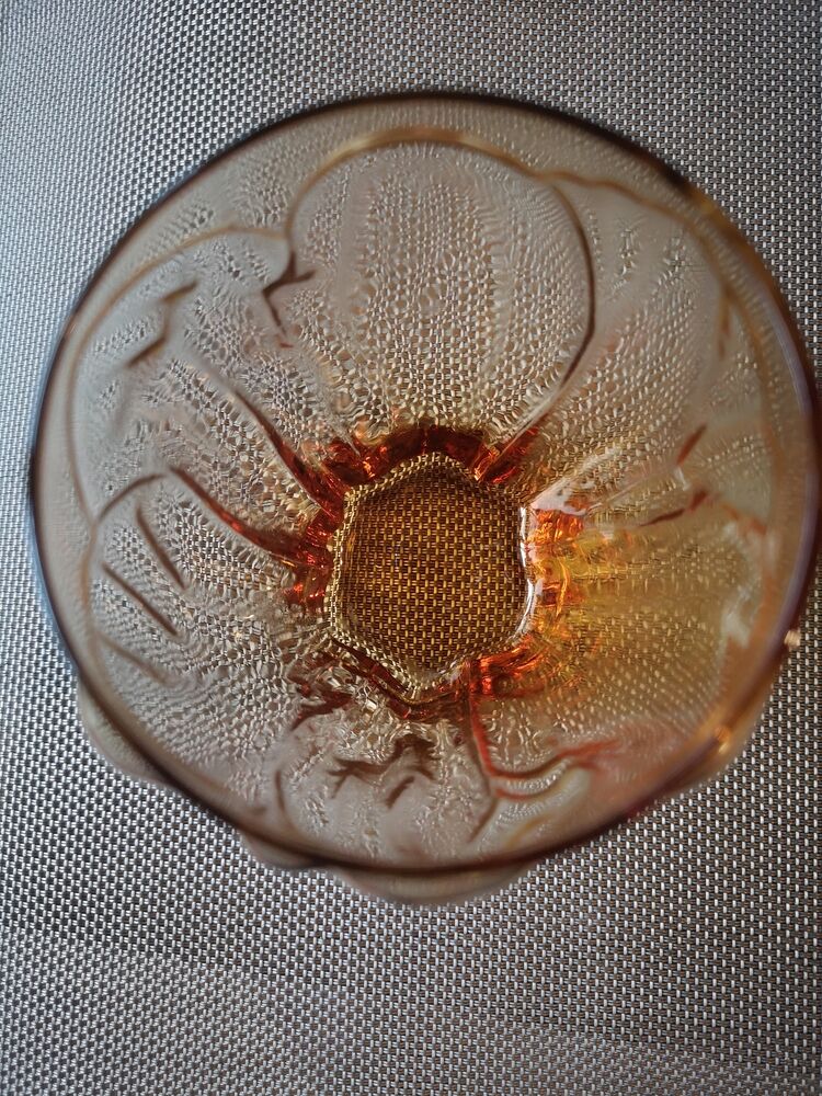 Small amber Art Deco vase