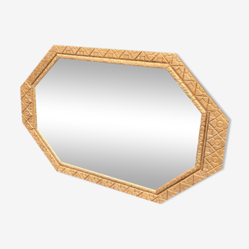 Golden art deco mirror