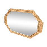Miroir art déco doré