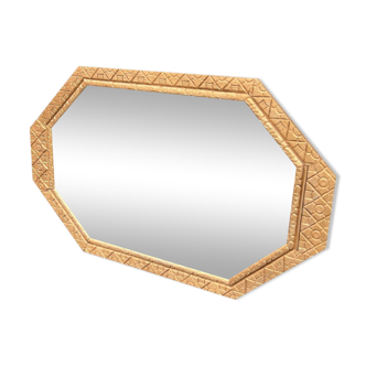 Miroir art déco doré