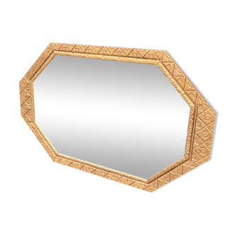 Golden art deco mirror