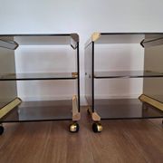 Paire de tables d'appoint italiennes, années 1970