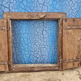 Old wooden tribal window