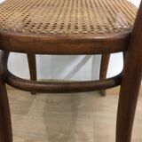 4 old wooden bistro chairs