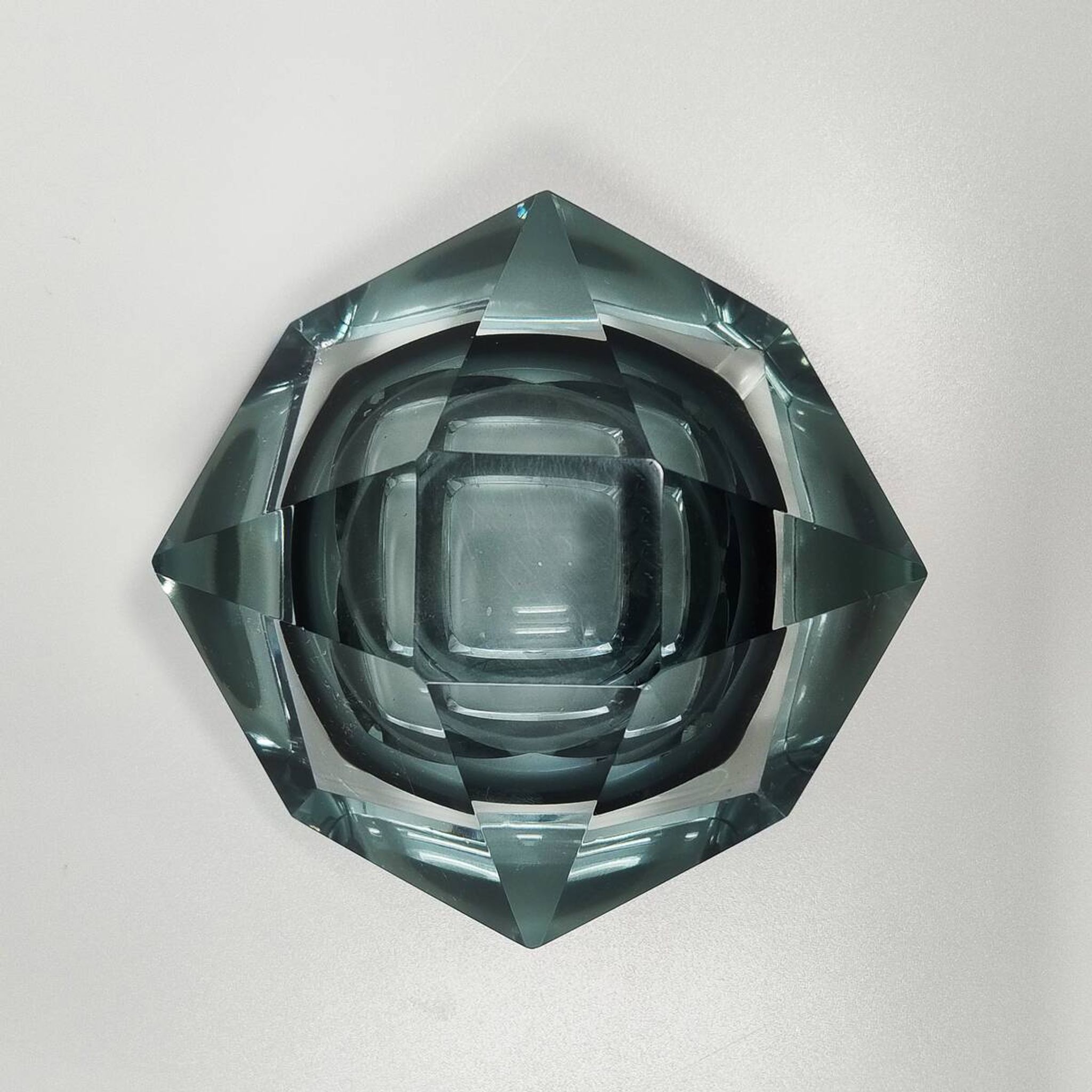 1960s Astonishing Grey Ashtray or Catch-All By Flavio Poli for Seguso
