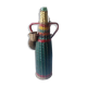 Bottle scoubidou and wicker years 1970 vintage