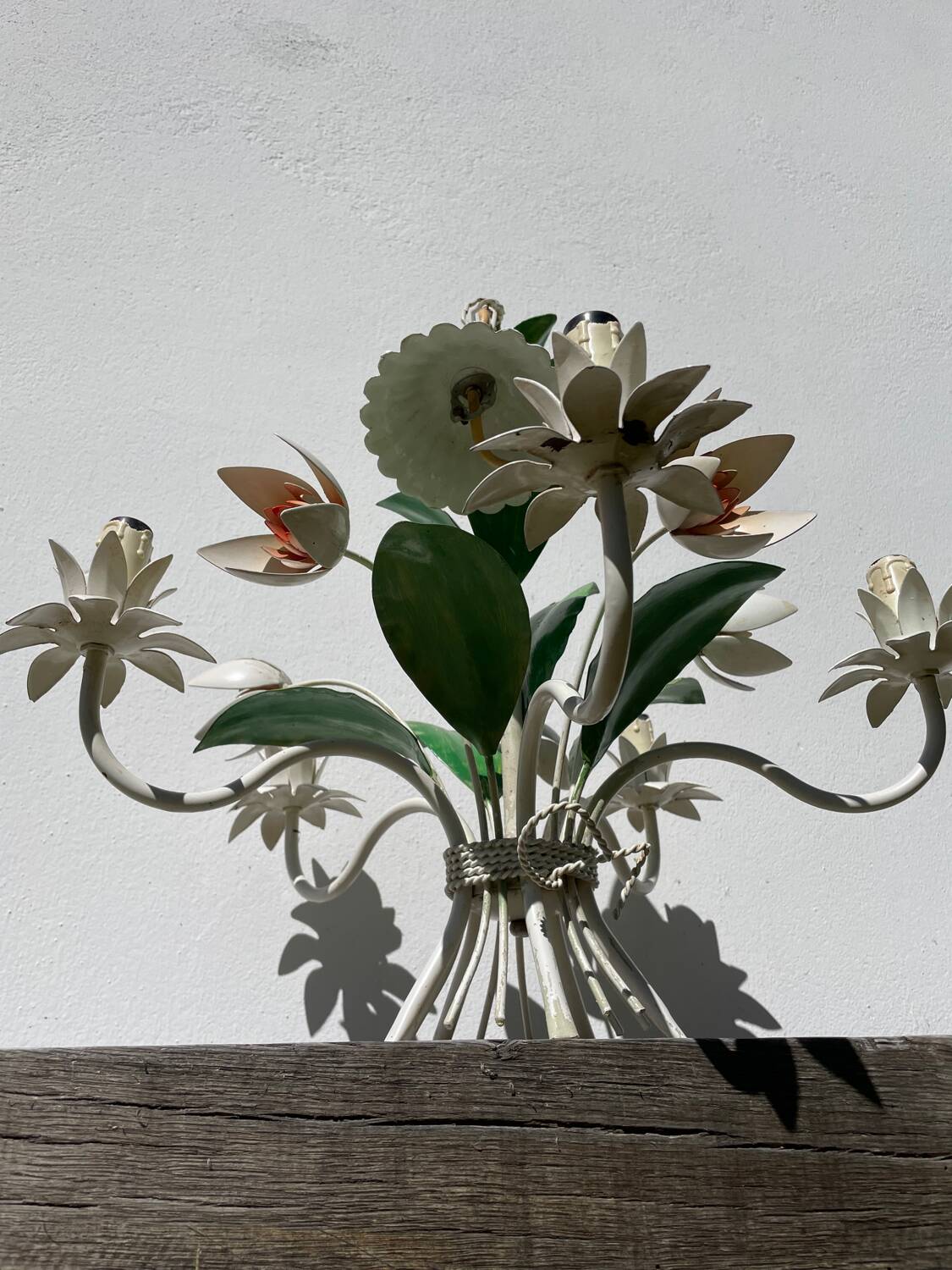 Metal flower bouquet ceiling chandelier