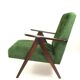Vintage var green structural velvet easy chair, 1970s