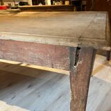 Large oak farmhouse table from the late 19th century