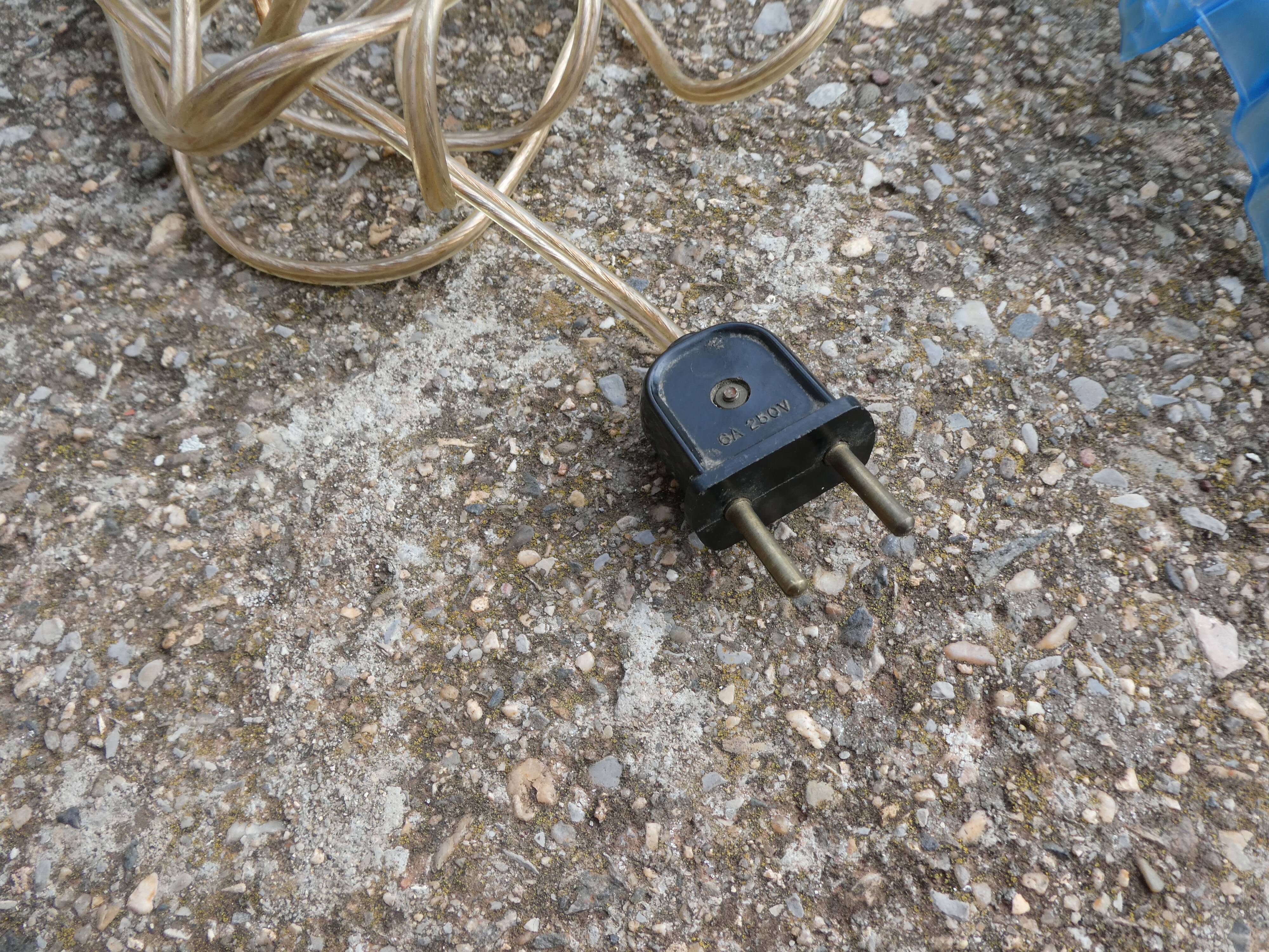 Vintage blue draped glass walkman