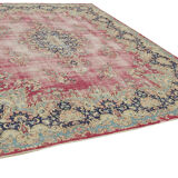 Handmade oriental unique 1980s 297 cm x 400 cm beige wool carpet