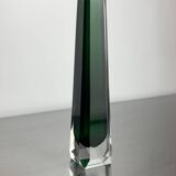 Green Faceted Sommerso Vase by Seguso, Murano, Italy, 1970