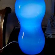 Lampe en verre bleu - Ikea vintage 1990