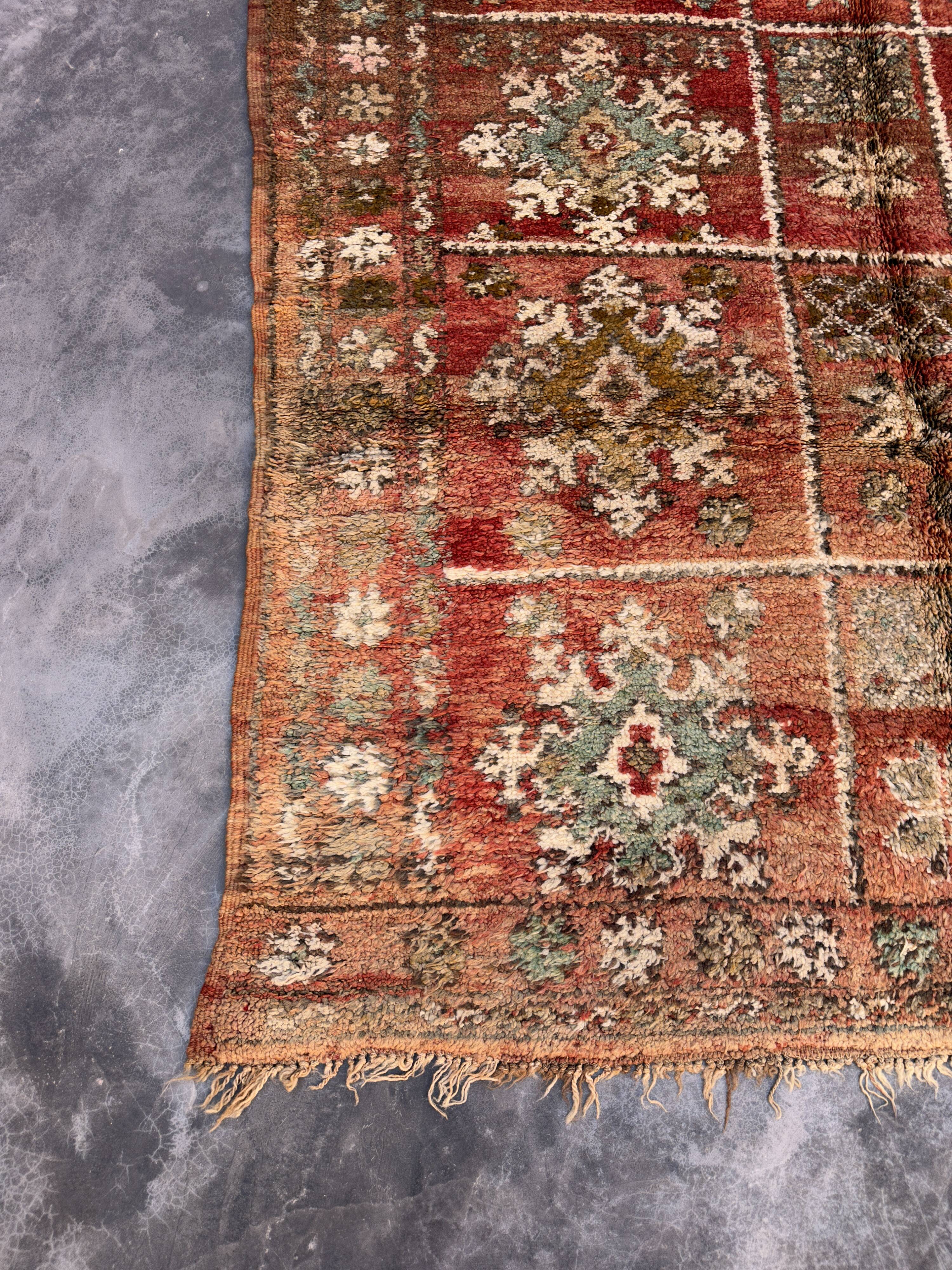 Tapis Marocain Zemmour marron - 294 x 177 cm