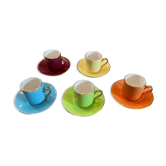 Tasses et sous tasses à café liserés  OR