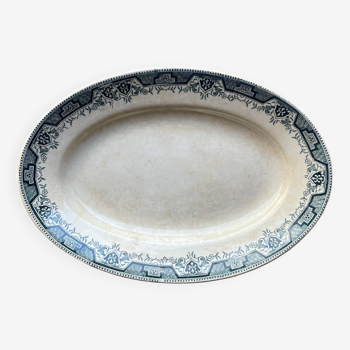 Oval dish St Amand and Hamage Terre de Fer model Morocco