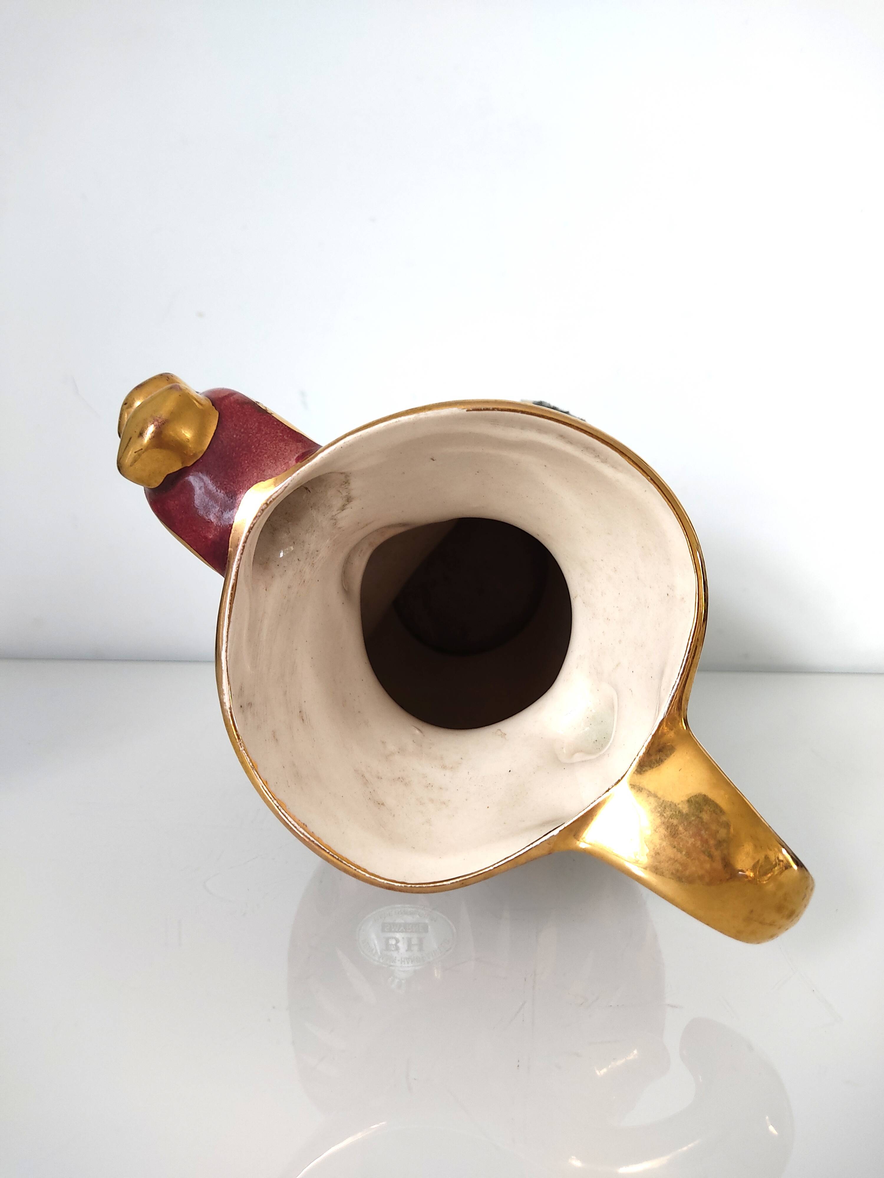 H.Bequet vase Smyrna decor bird shape