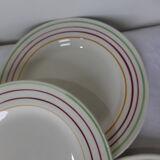 5 flat plates from Gien, Jeannino model 211205