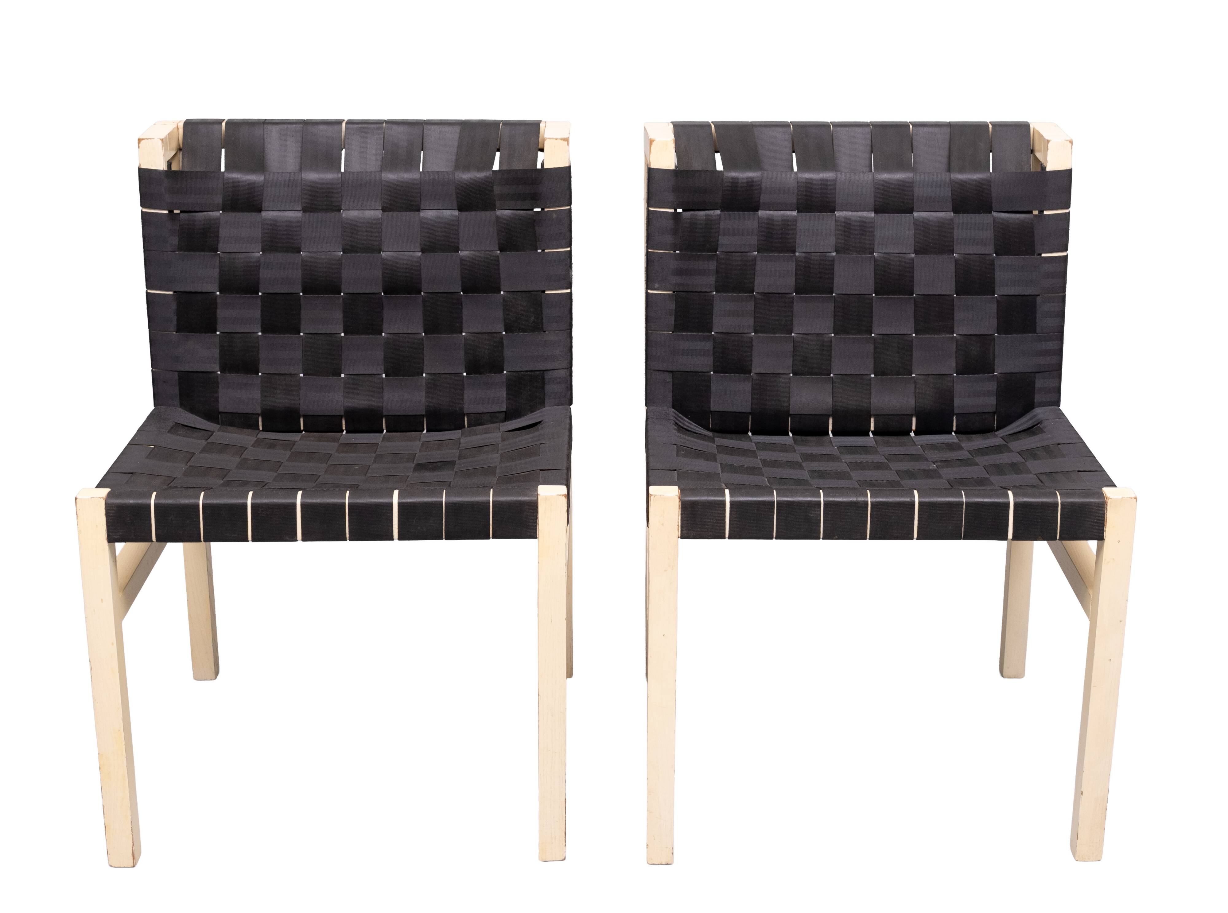 Gijs Bakker set of 4 ''Seatbelt'' Chairs 1978 Holland