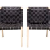 Gijs Bakker set of 4 ''Seatbelt'' Chairs 1978 Holland