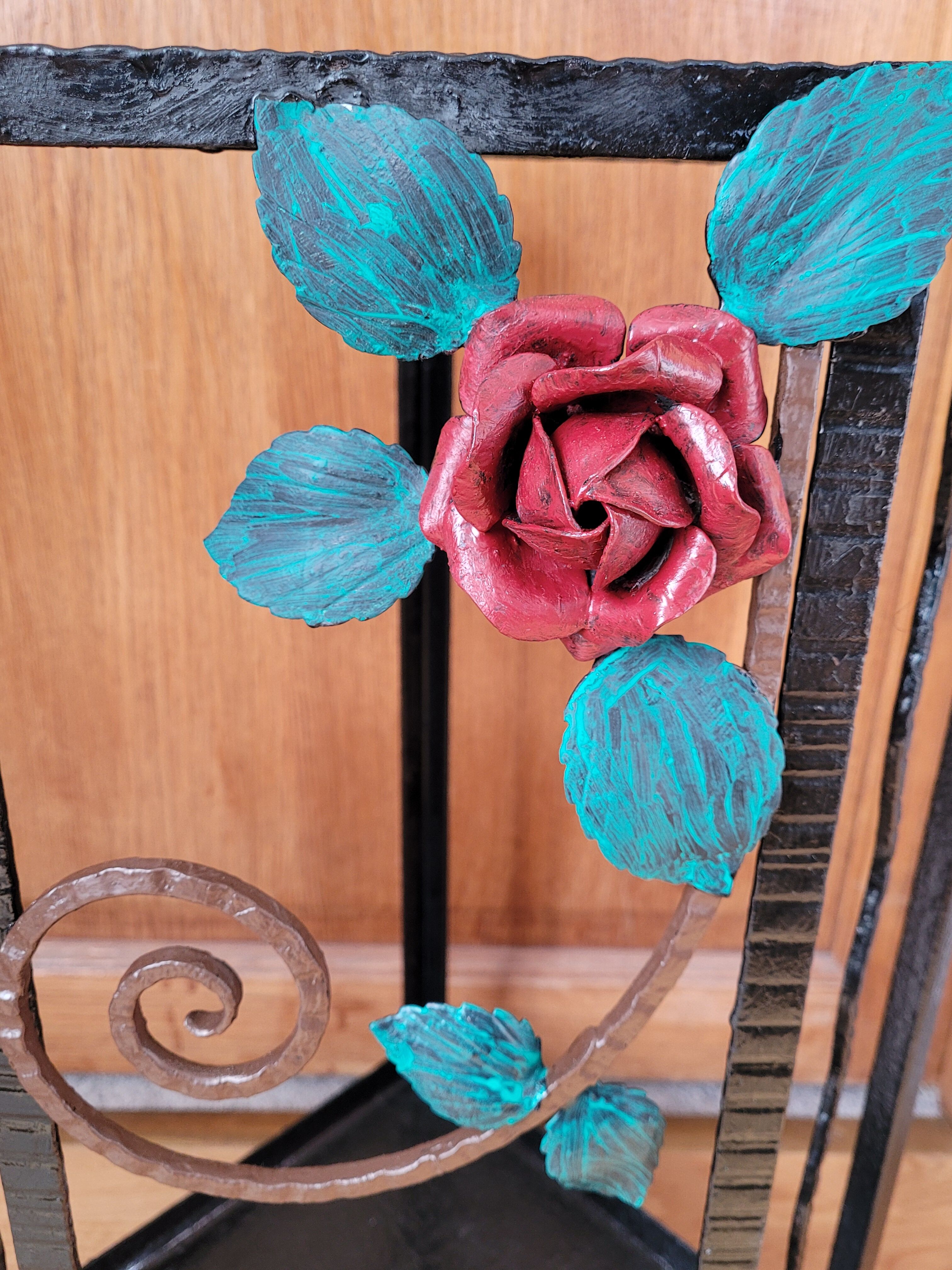 Wrought iron umbrella door