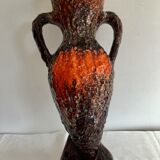 Vase amphore vintage en faïence Callauris