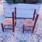 2 chaises enfant vintages