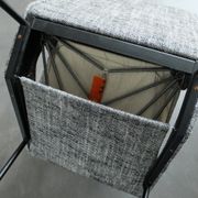 Armchair and ottoman designed by Paul Geoffroy, Airborne, France, 1960
