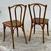 Paire de chaises bistrot thonet vintage 1900