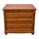 Commode Néo-Renaissance Henri II avec marbre rouge