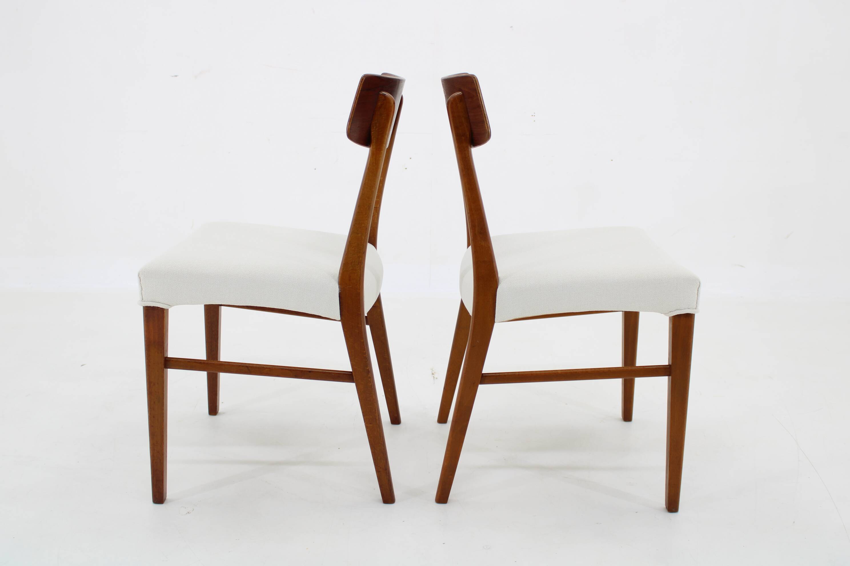 1960s Pair of Danish Teak Chairs, Restored