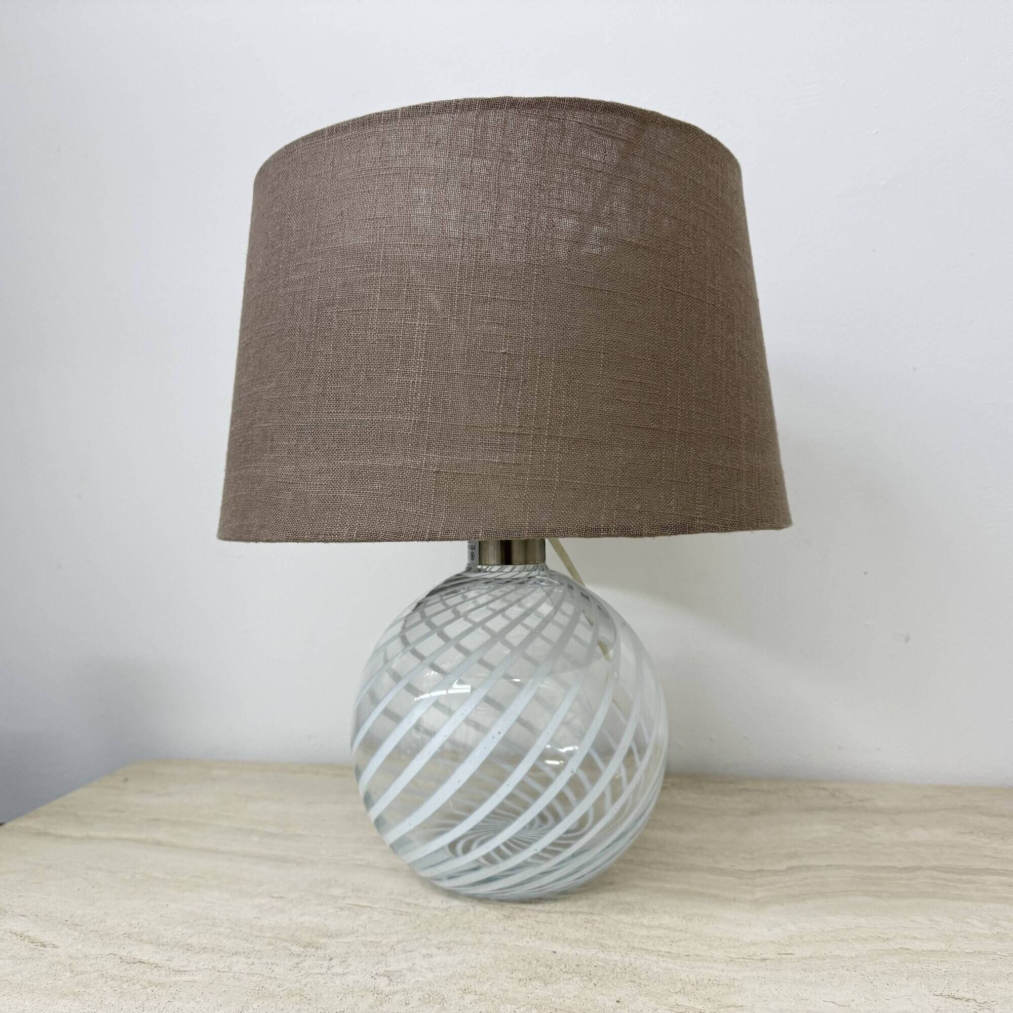 Mid-century design Holmegaard Swirl lamp , 1970s Denmark