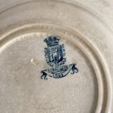 Gien ironstone plates, Roosters model