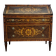 Commode secrétaire scriban style Louis XV à abattant, en bois précieux