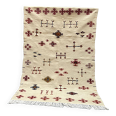 Kilim berbère marocain, Picasso Kilim, Tapis Livraison Gratuite.Dimension : 156x109 cm